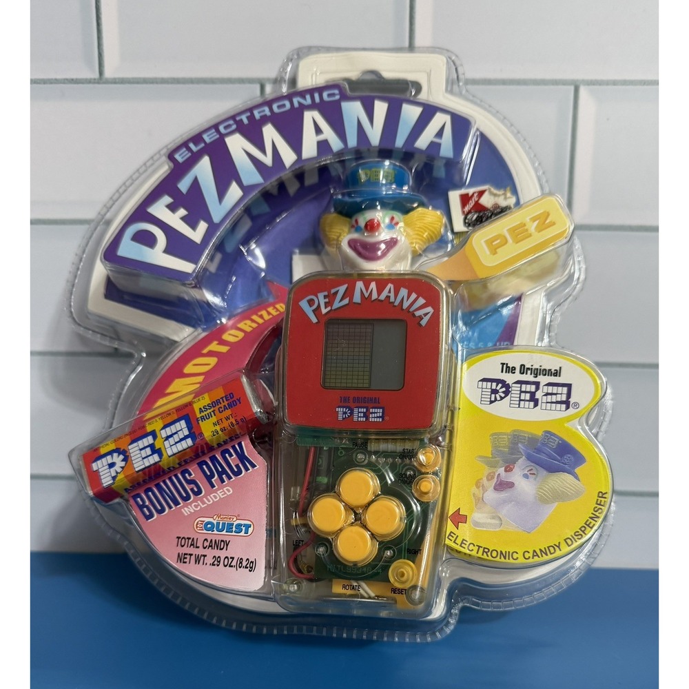 Vintage 1999 Electronic Pezmania Motorized PEZ Candy Dispenser Tetris Style Game
